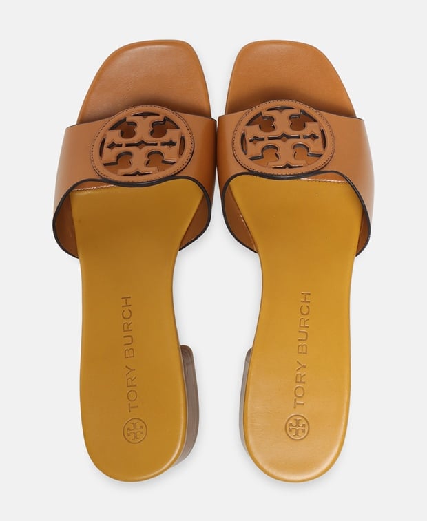 Tory Burch Mules Cognac