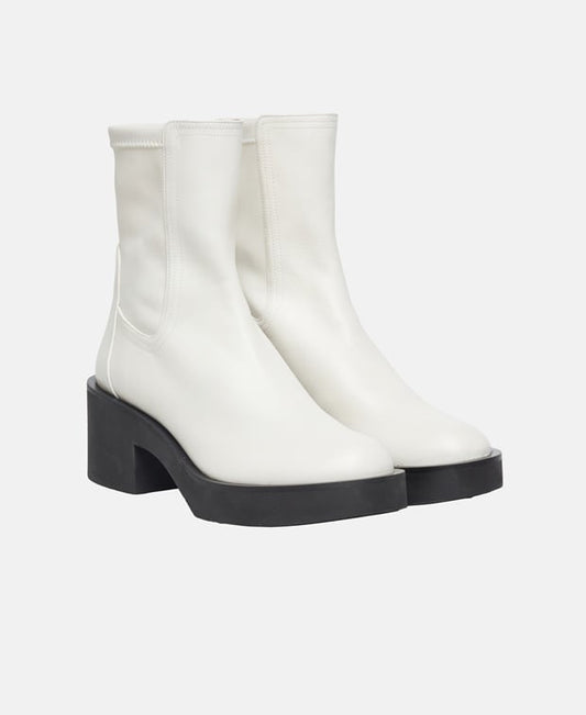 Stuart Weitzman Chelsea boots Ecru