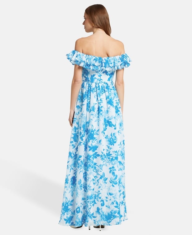 Monique Lhuillier Maxi-dress Azure Blue