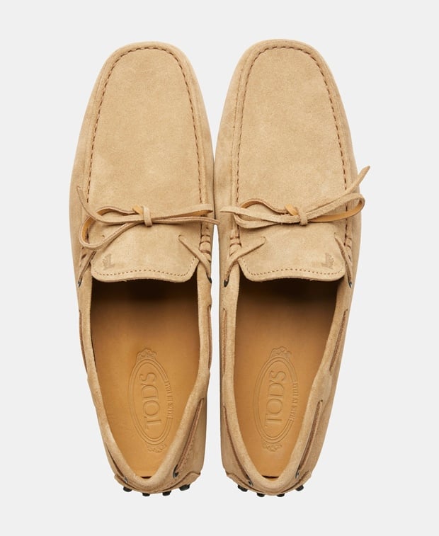 Tod's New Laccetto Moccasins Natural