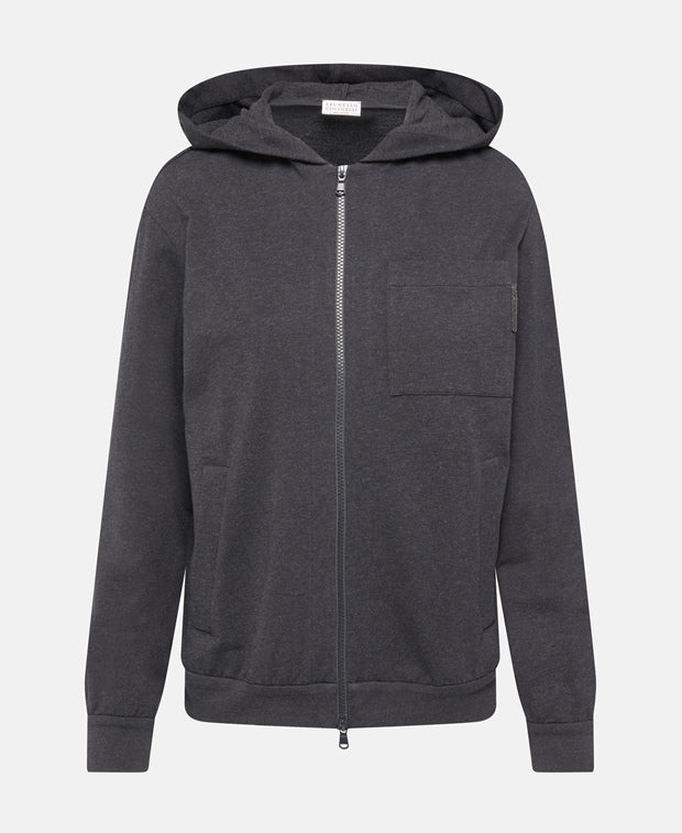 Brunello Cucinelli Hooded sweat jacket