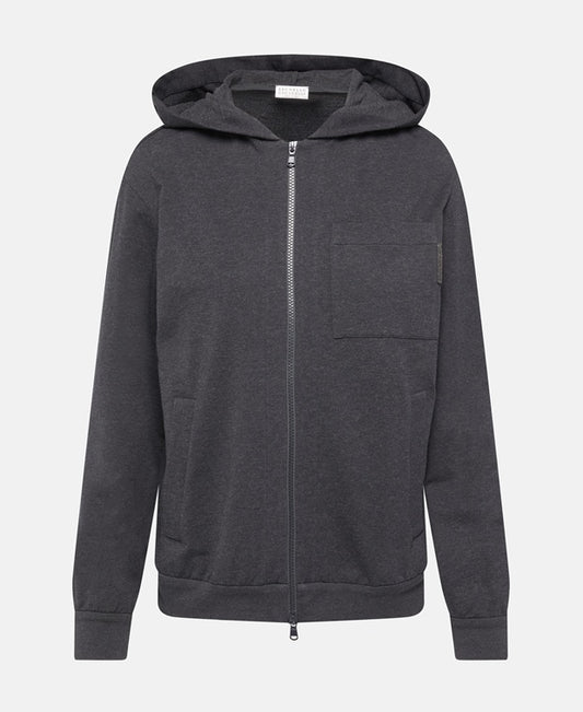 Brunello Cucinelli Hooded sweat jacket