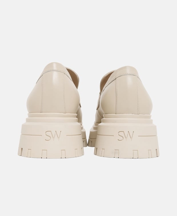 Stuart Weitzman Bedford Platform loafers Ecru