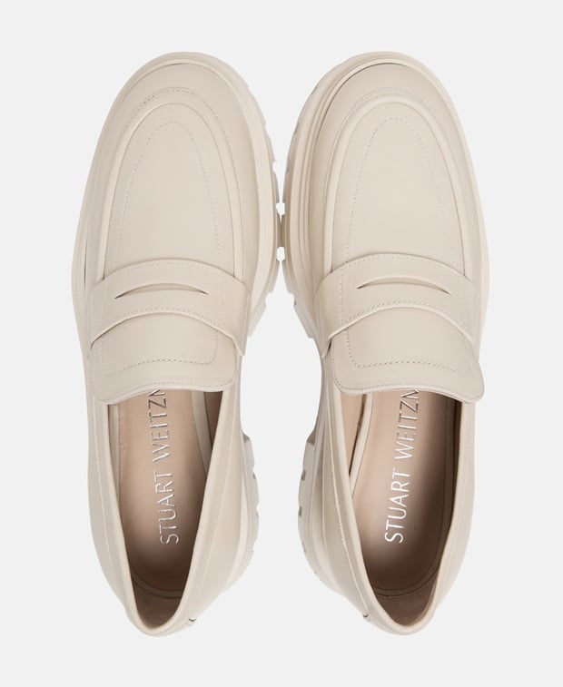 Stuart Weitzman Bedford Platform loafers Ecru
