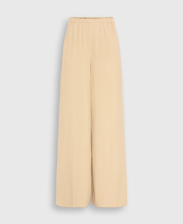 Max Mara Silk trousers Beige