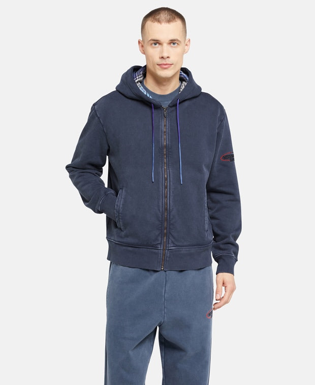 Hooded sweat jacket