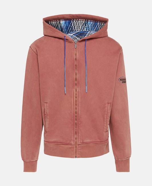 Hooded sweat jacket