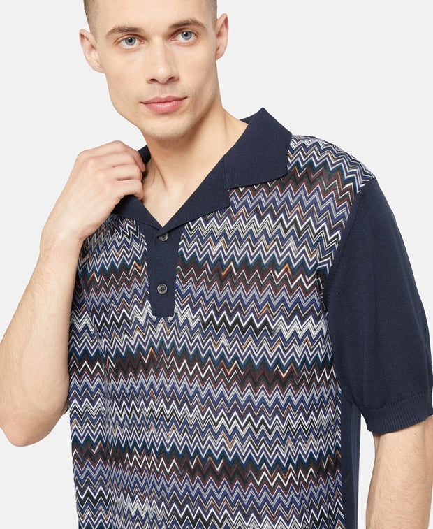 Knitted polo shirt