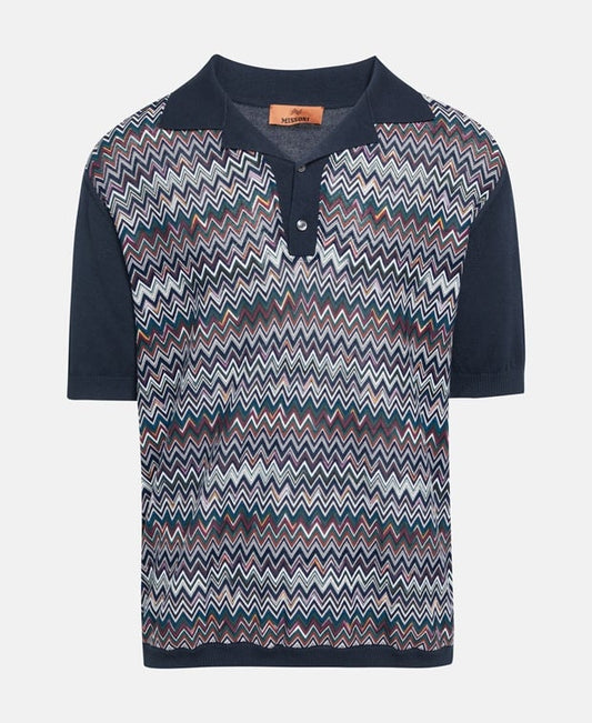 Knitted polo shirt