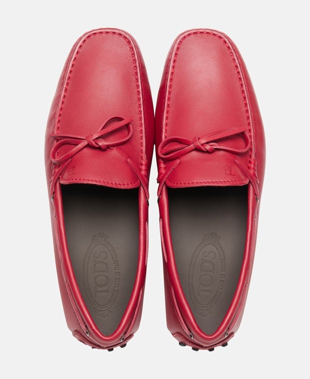 Tod's Gommini Moccasins Red