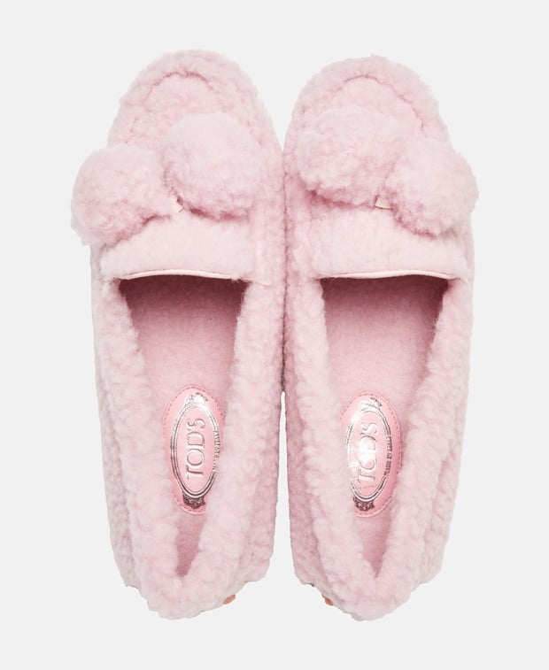 Tod's Gommini montone Moccasins Rose