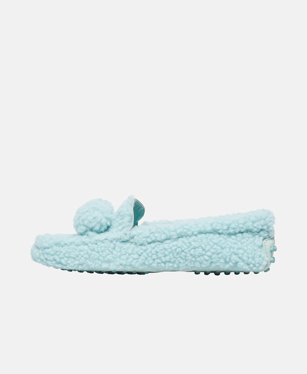 Tod's Gommini montone Moccasins Azure Blue