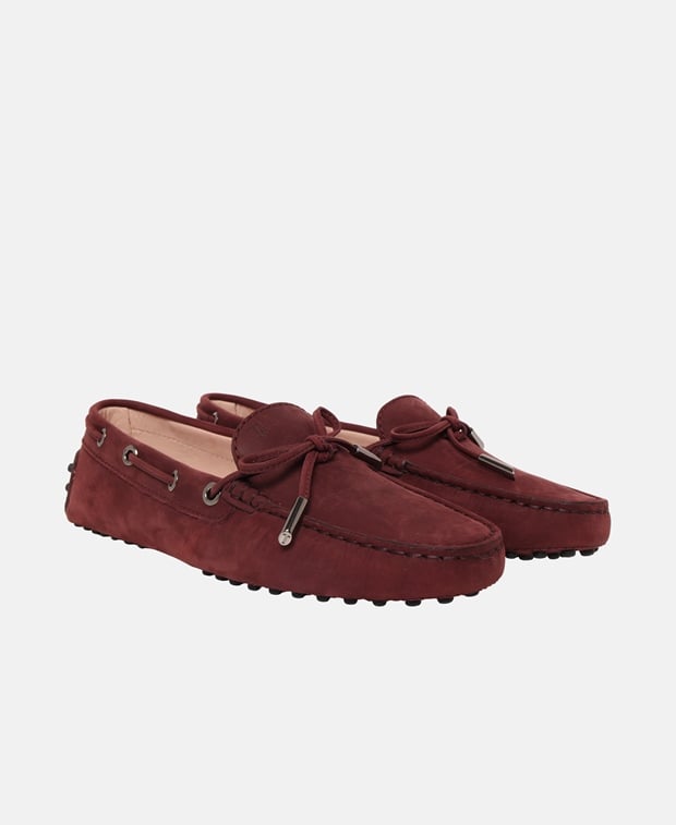 Tod's Heaven Laccetto Occhielli Moccasins Bordeaux