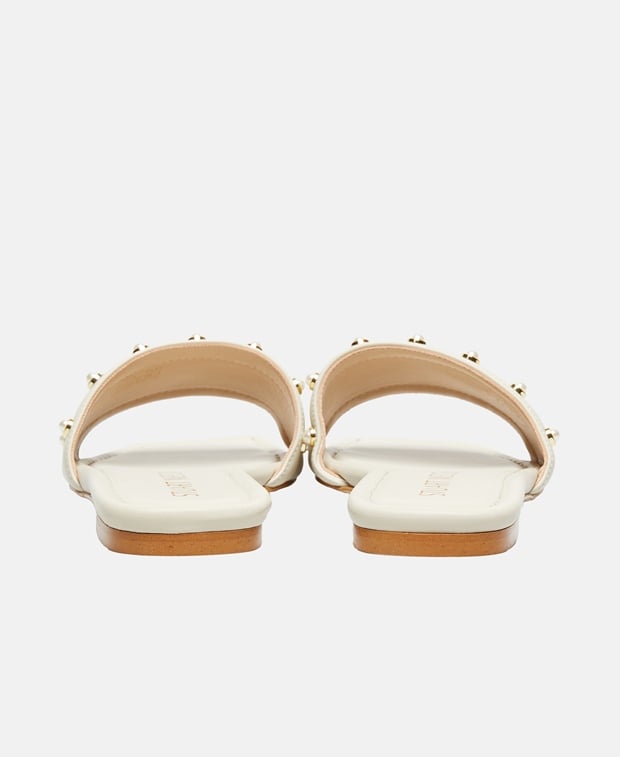 Stuart Weitzman Mules Ecru