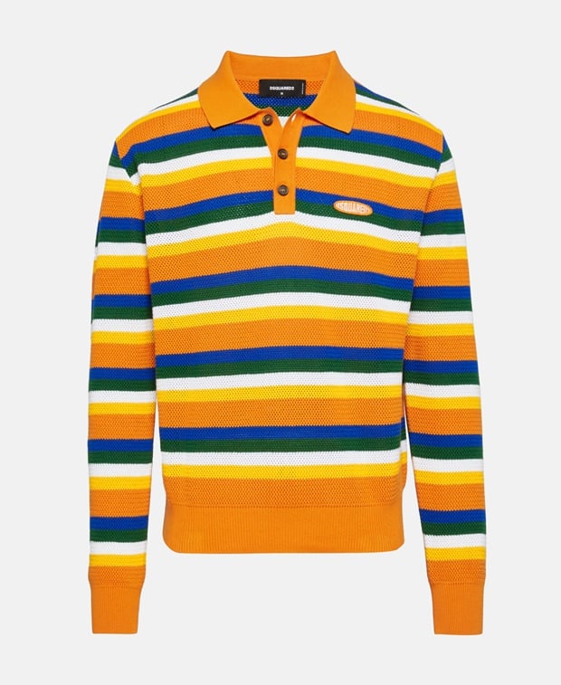 Knitted polo shirt