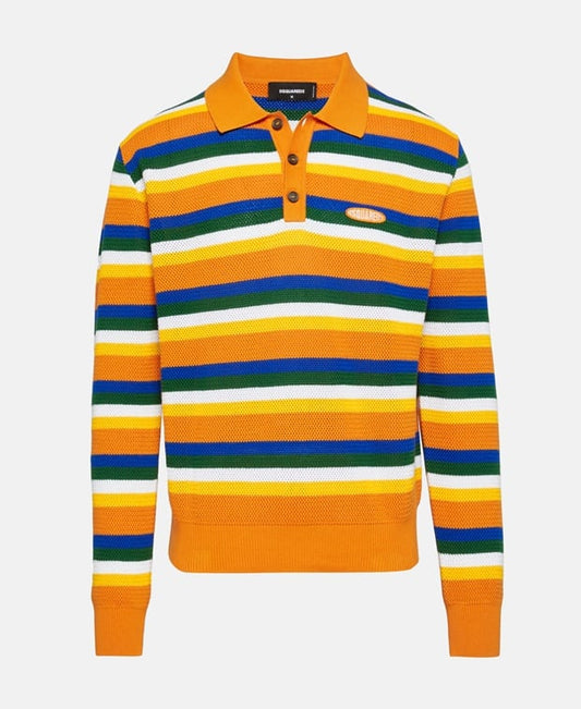 Knitted polo shirt