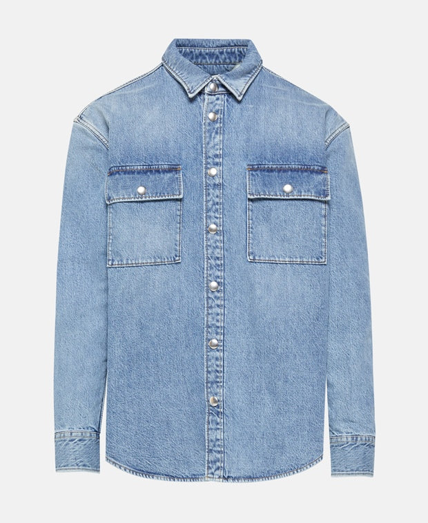 Denim shacket