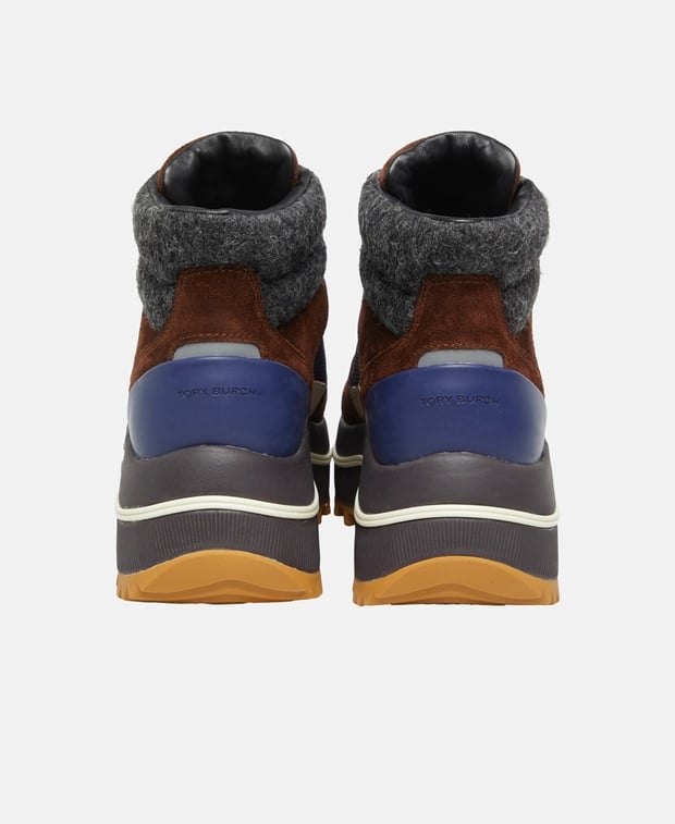 Tory Burch Adventure Hiker Lace-up ankle boot Coffee