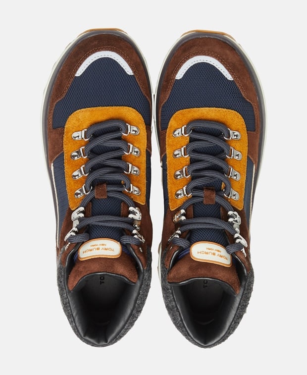 Tory Burch Adventure Hiker Lace-up ankle boot Coffee