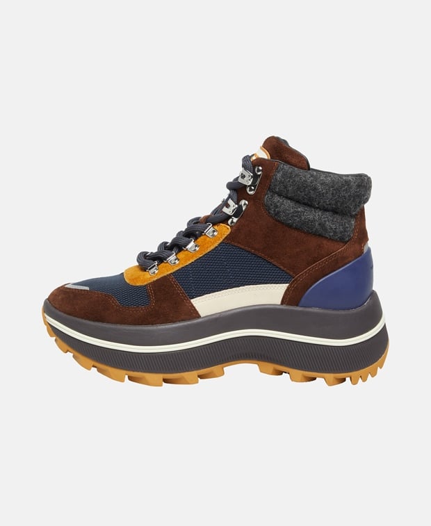 Tory Burch Adventure Hiker Lace-up ankle boot Coffee