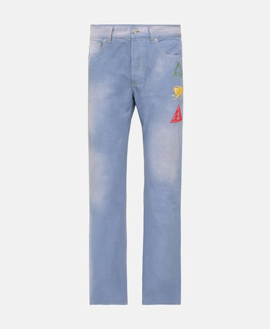 Straight leg jeans
