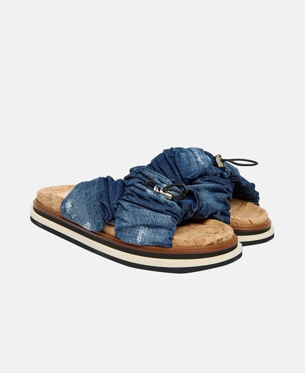 Hogan Sandals H567 FASCIA INCROCIATA JEANS LAVATO