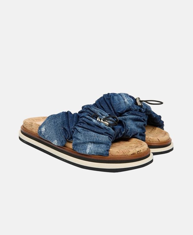 Hogan Sandals H567 FASCIA INCROCIATA JEANS LAVATO