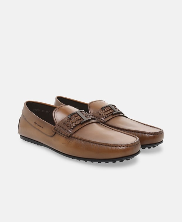 Tod's City Gommino Moccasins Cognac