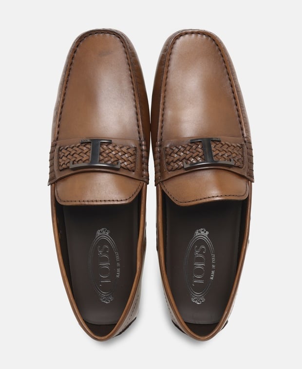 Tod's City Gommino Moccasins Cognac