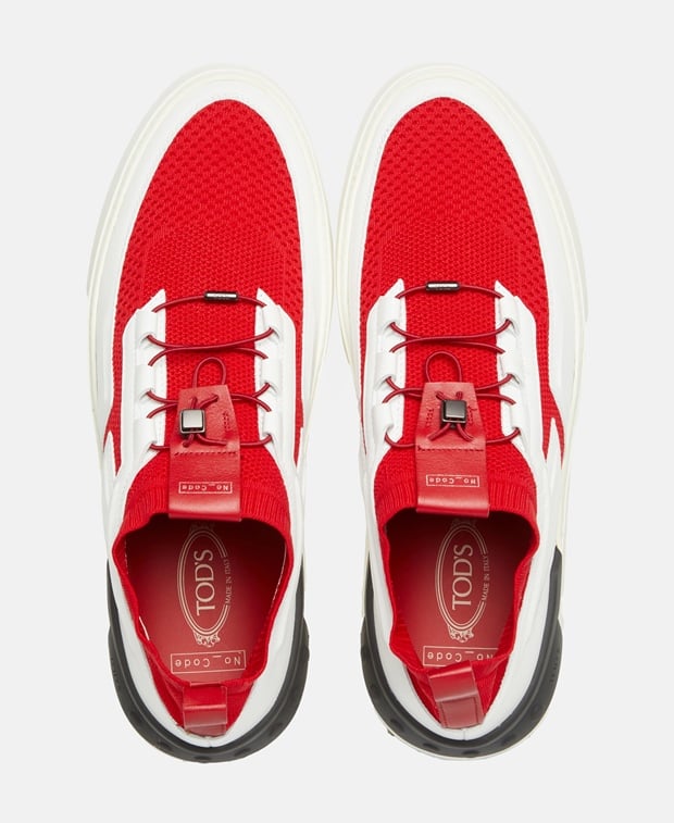 Tod's Calza Cassetta no code 14C Sneakers Red
