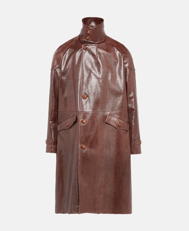 Bally Leather coat Antique Pink