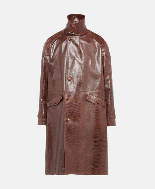 Bally Leather coat Antique Pink