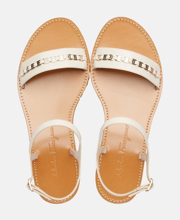 Salvatore Ferragamo Tremit Ankle strap sandals Beige