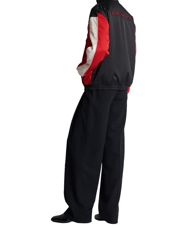 Balmain Uniform-style jacket Red