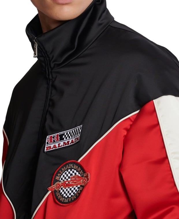 Balmain Uniform-style jacket Red
