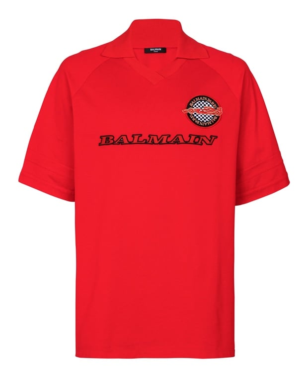 Balmain Polo shirt Red