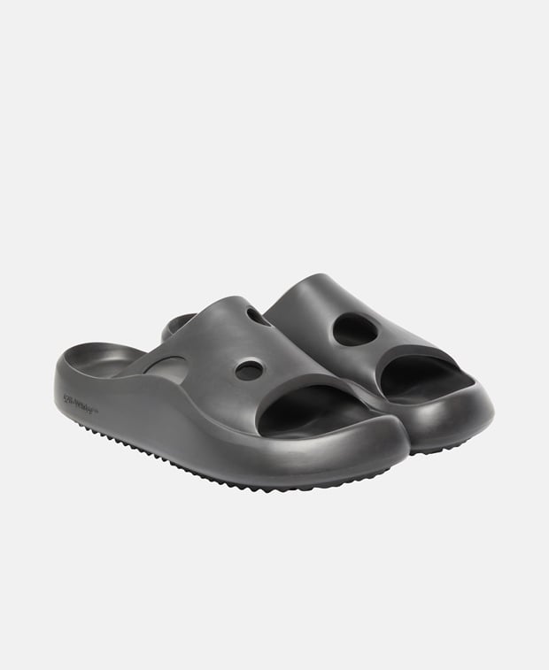 Off-White Meteor rubber slider Slippers Black