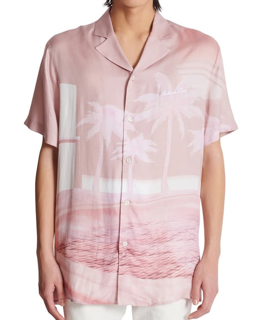 Balmain Short-sleeved shirt - casual fit Pink
