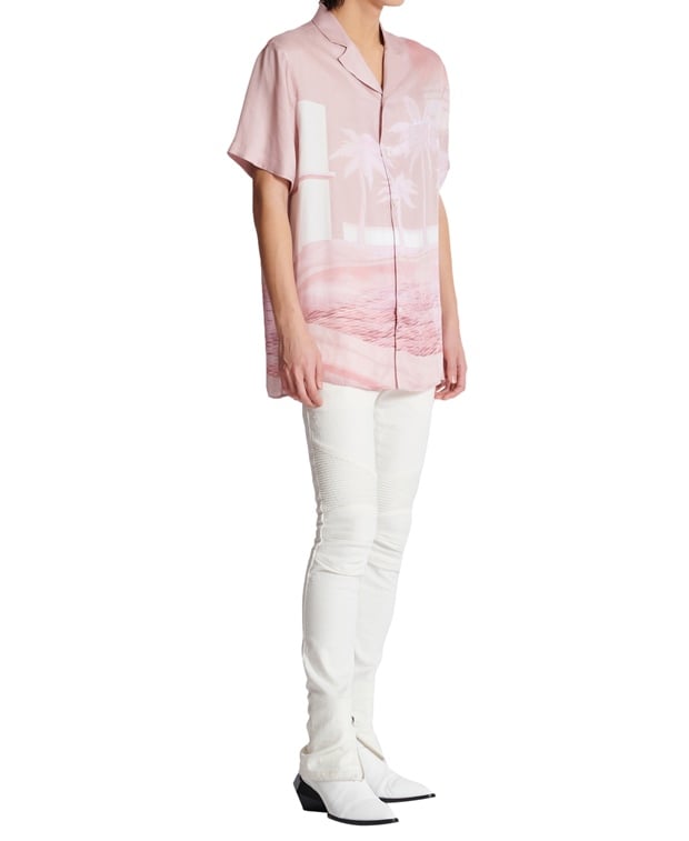 Balmain Short-sleeved shirt - casual fit Pink
