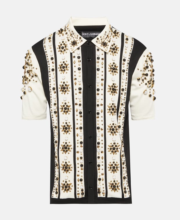 Dolce & Gabbana Short-sleeved shirt Ecru