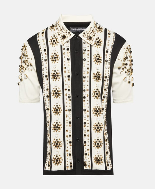 Dolce & Gabbana Short-sleeved shirt Ecru
