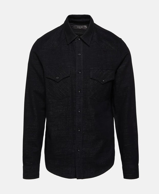 Long sleeved denim shirt, regular fit