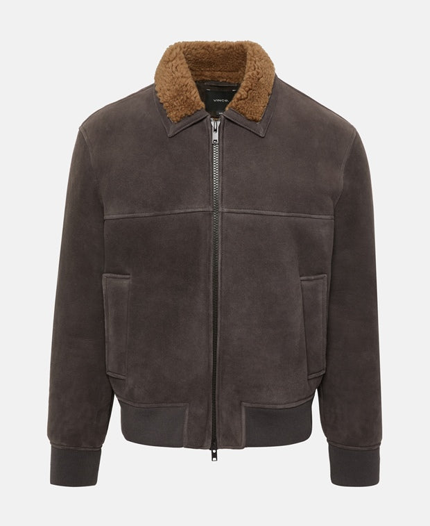 Leather blouson