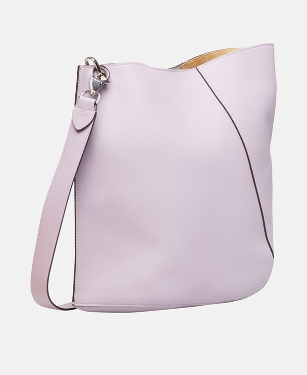 Lanvin Welu Leather hobo bag Mauve