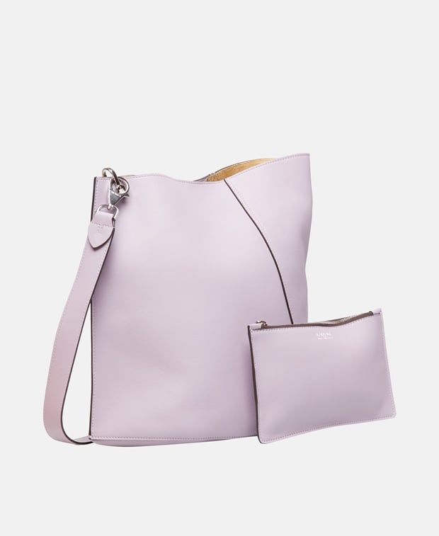 Lanvin Welu Leather hobo bag Mauve