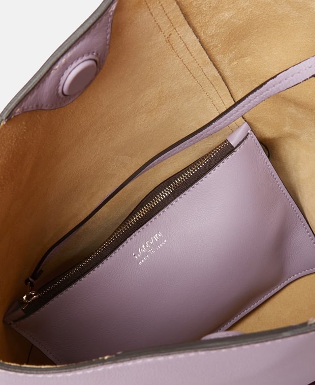 Lanvin Welu Leather hobo bag Mauve