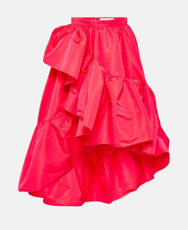 Alexander McQueen Maxi-skirt Gath ruffle midi skirt