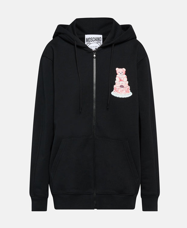 Moschino Hooded sweat jacket
