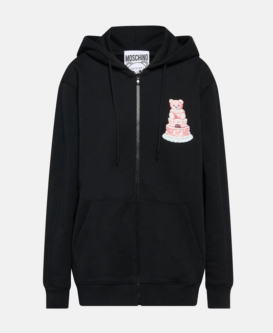 Moschino Hooded sweat jacket