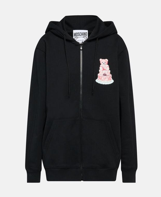 Moschino Hooded sweat jacket